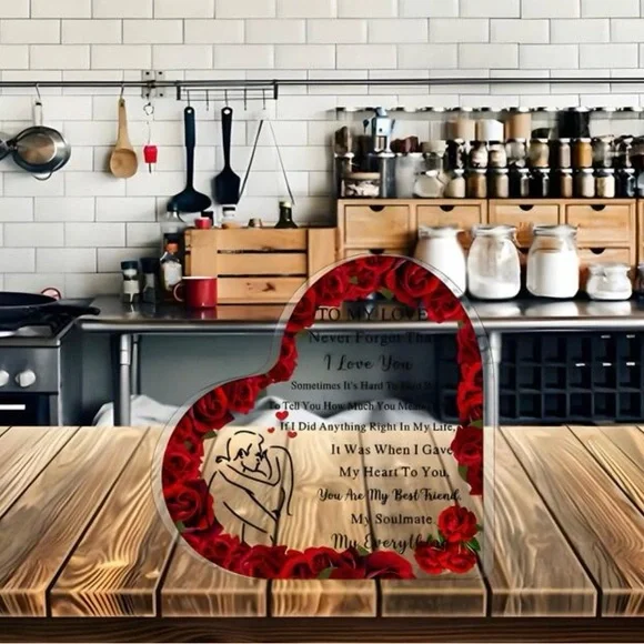 1pc Acrylic Heart-Shaped Ornament – Valentine's Day & Anniversary Gift 😍🔥🔥 - Picture 5 of 8